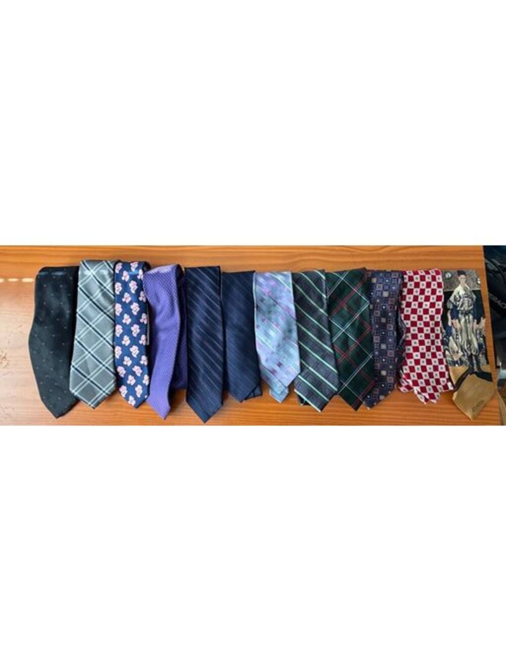 Lot of 12 Men's Neckties Multicolor Silk Poly Assorted Patterns Mixed Brands 4